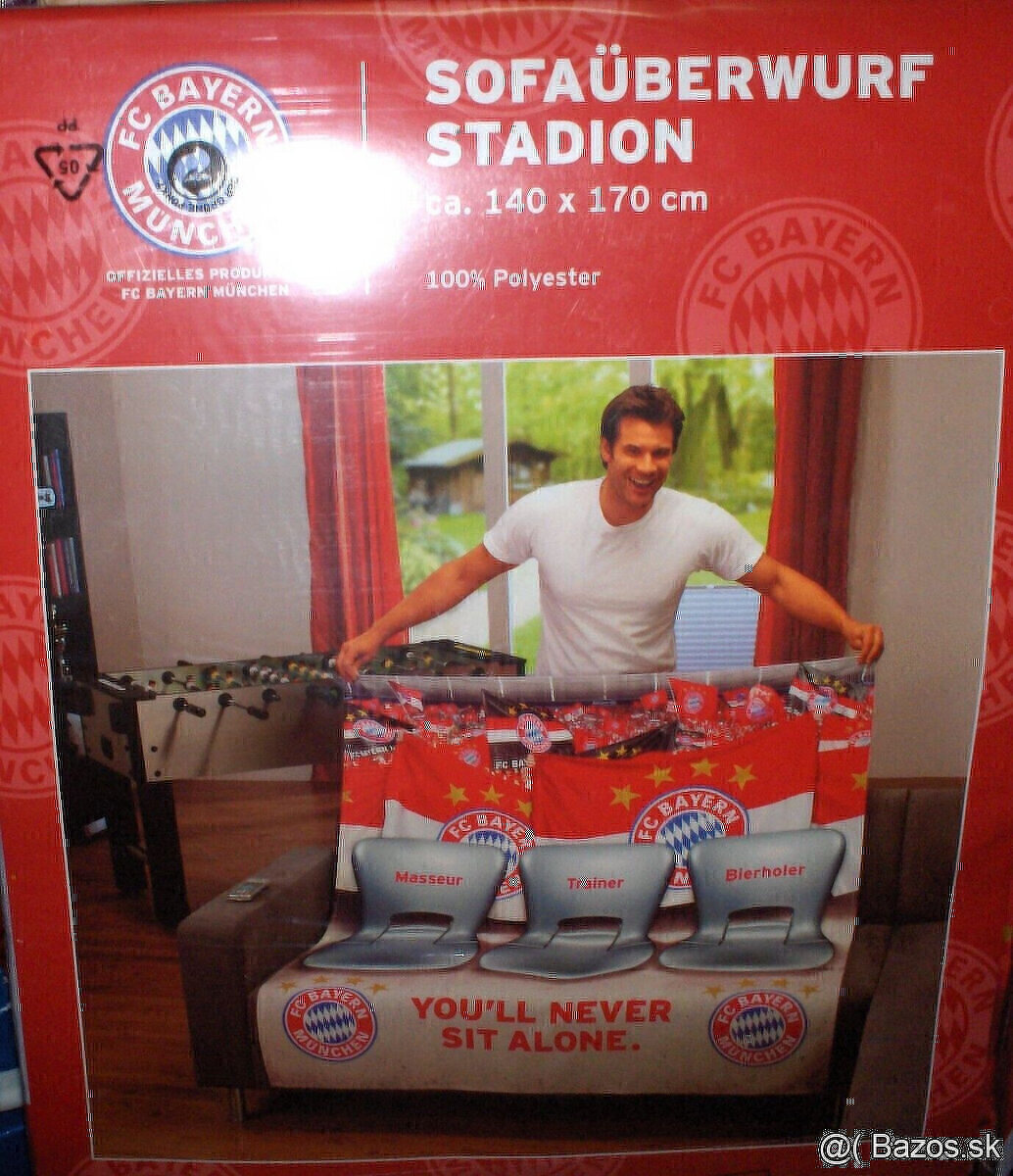Sofaüberwurf Stadion FC Bayern + Fanschaal FCB...