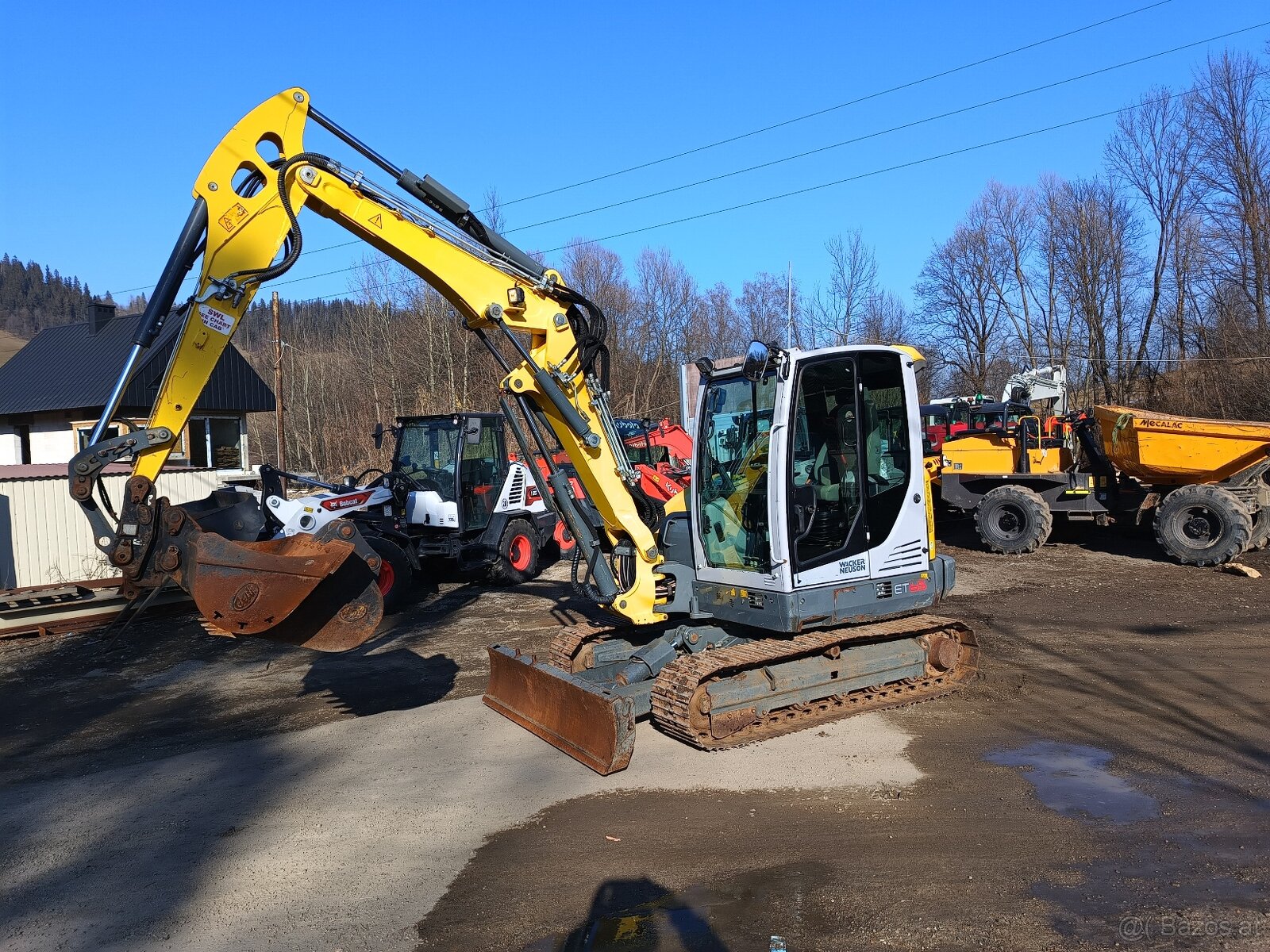 Bagger Wacker Neuson ET 65 Takeuchi Kubota - dreifaches Arm