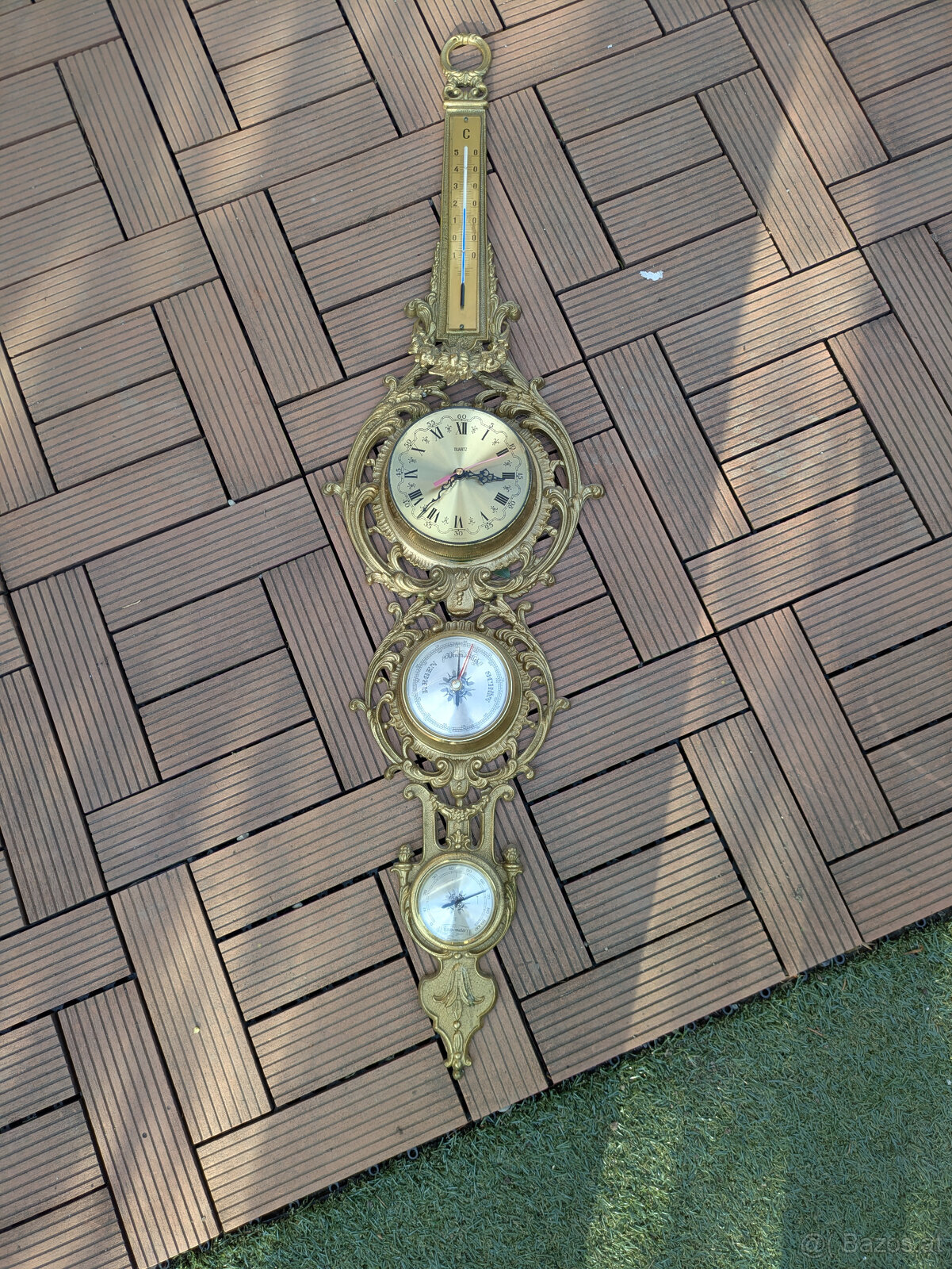 antike, rustikale Lampen, Spiegel, Barometer