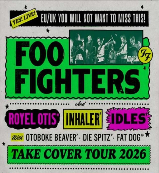 Foo Fighters 2 seated tickets - 3.7.2026