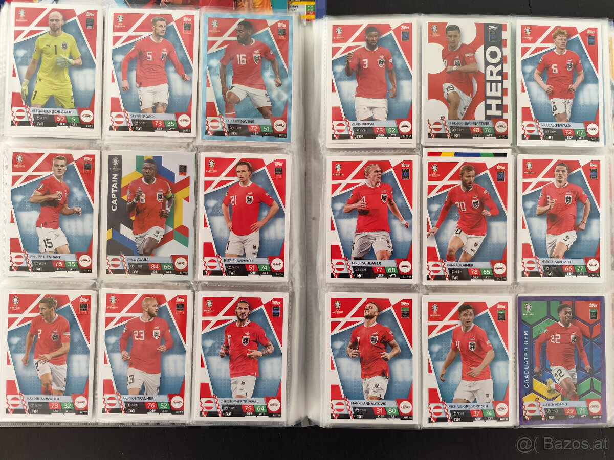 Fußballkarten Euro 2024 Match Attax-Karten – Länder