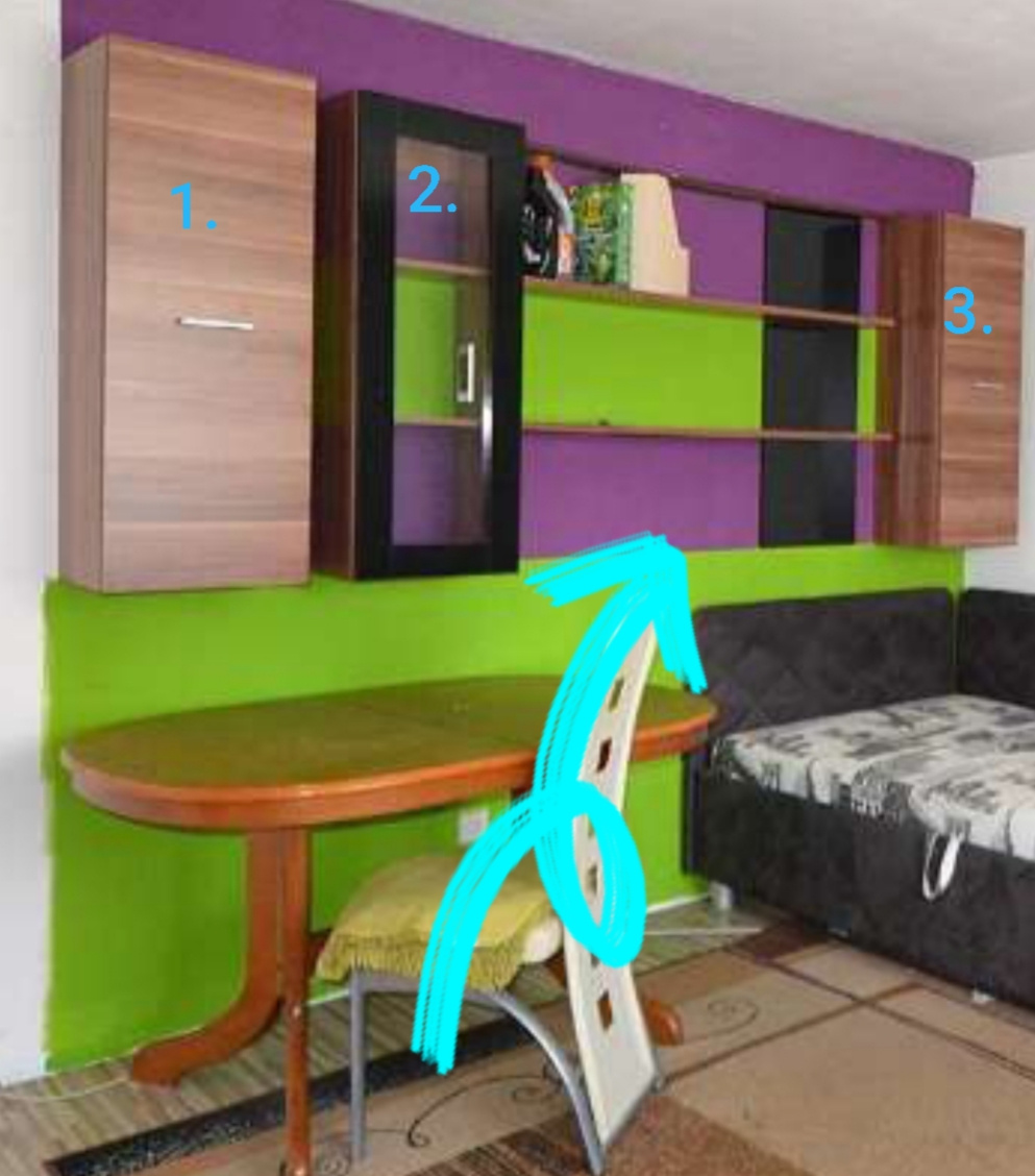 Wohnzimmerwand hängend 3 teilig