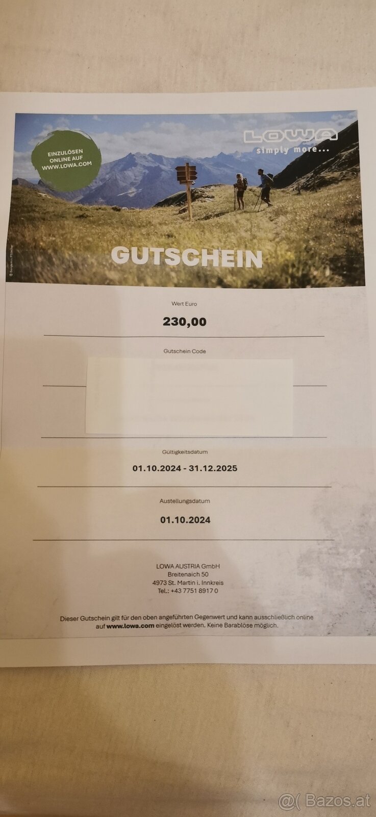 LOWA Schuh GS.