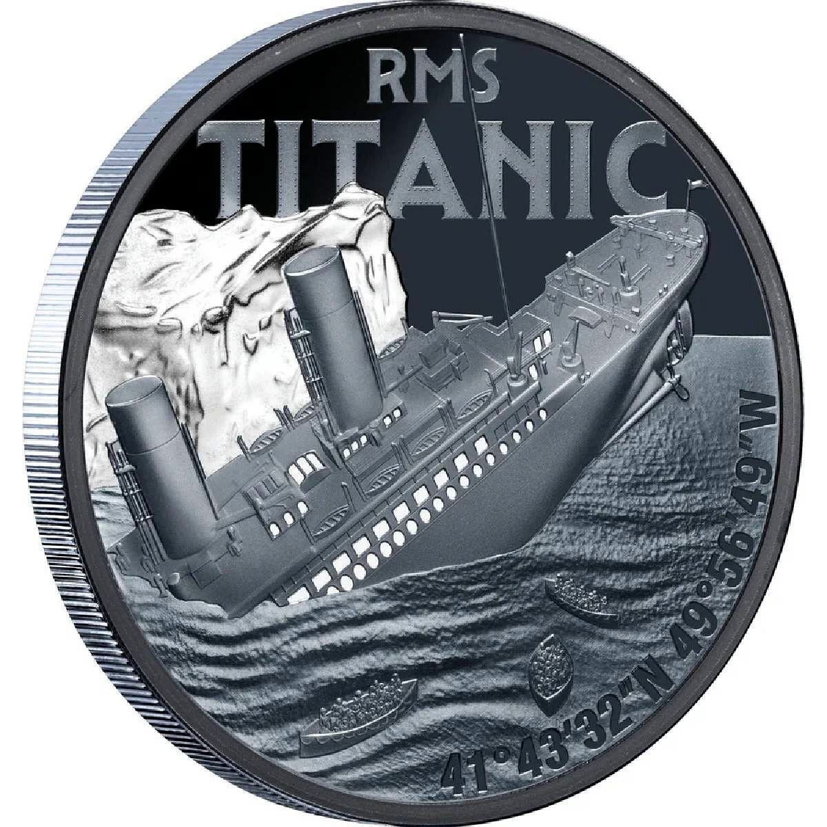 LUXUS Silbermünze 1 oz Titanic Black Proof 2025