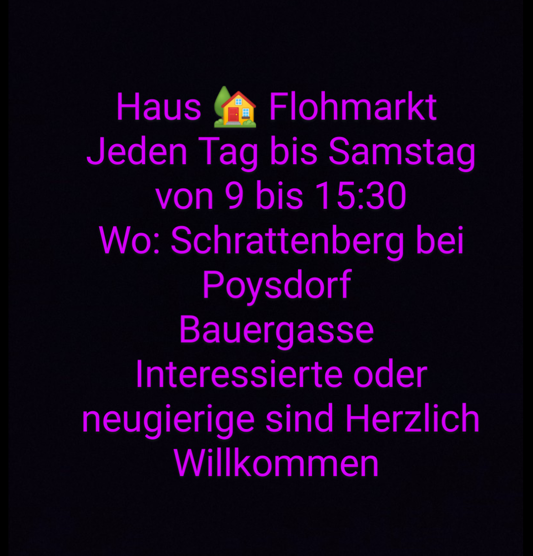 Haus -Flohmarkt
