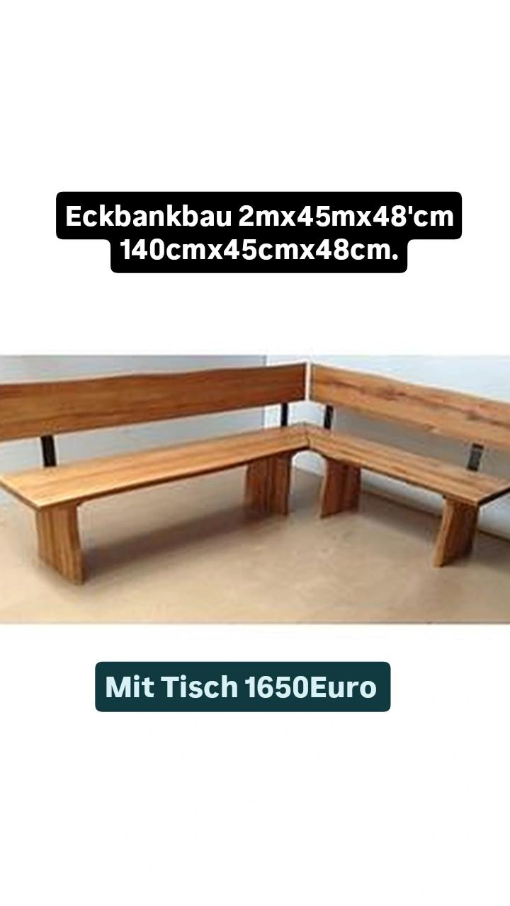 Eckbankbau mit Tisch