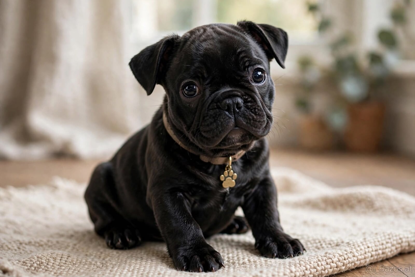 Französische Bulldogge, schwarz – geimpfte Welpen – ausgezei