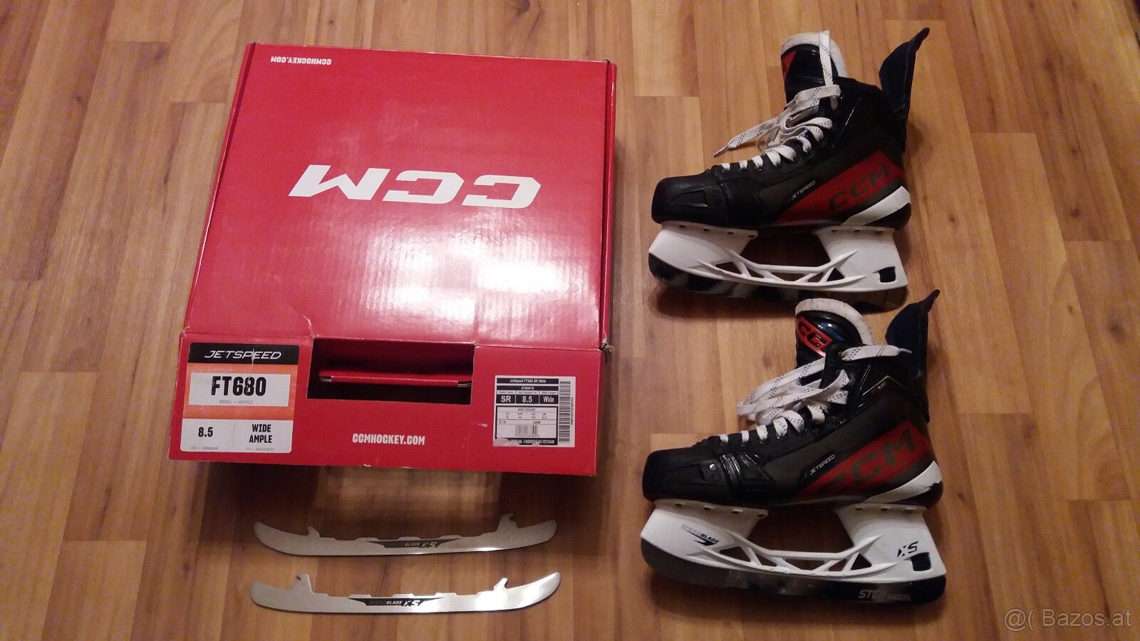 CCM Jetspeed FT680 Senior Wide Schlittschuhe in Größe 8,5 m