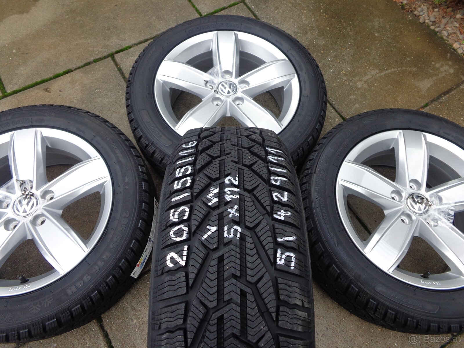 205/55R16 VW Passat Golf Caddy Touran neue Winterradsatz - 10
