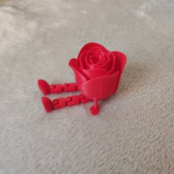 Sitzende Rose aus dem 3D-Druck – originelle Dekoration - 10