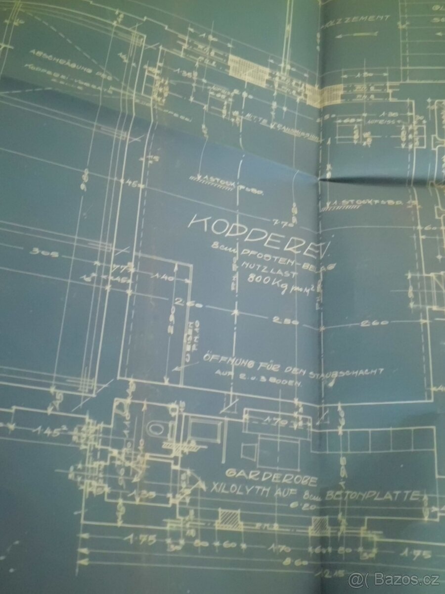 HUBERT GESSNER- Architekt Plány- Pekárna Fr.ODKOLEK Vysočany - 11