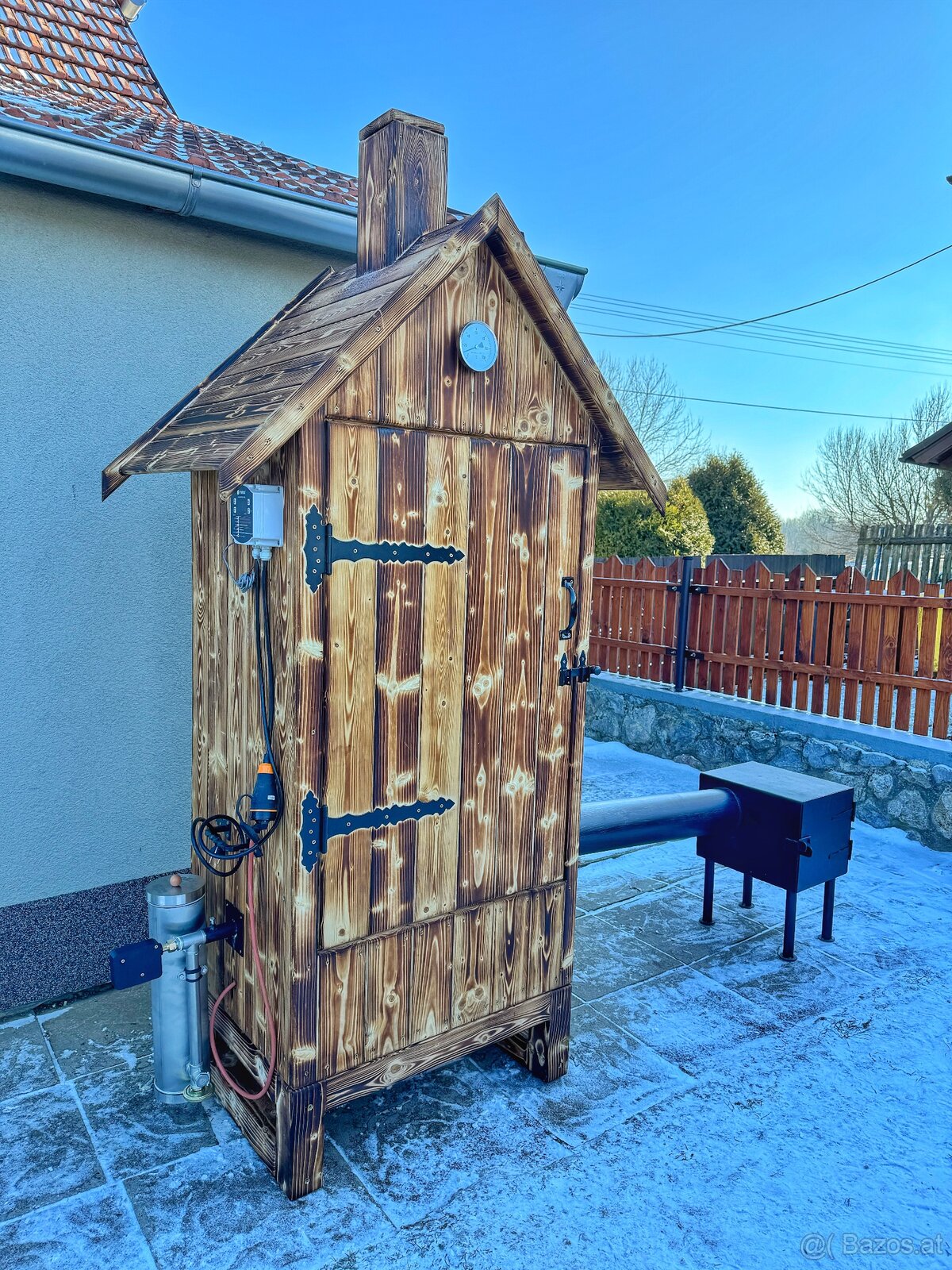 đ„ RĂ€ucherkammer aus Massivholz / bis zu 50 kg Fleisch / Str - 11