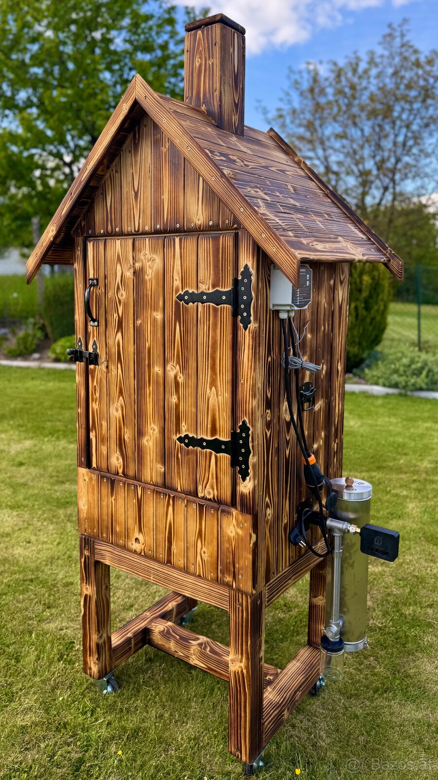đ„ RĂ€ucherkammer aus Massivholz / bis zu 50 kg Fleisch / ele - 11