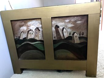 Secesná posteľ 90x200cm - 11