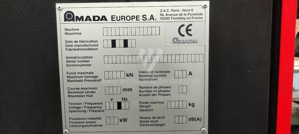 AMADA HFT 80-25 — CNC Abkantpresse, 2001 (241152) - 12