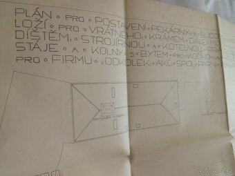 HUBERT GESSNER- Architekt Plány- Pekárna Fr.ODKOLEK Vysočany - 12