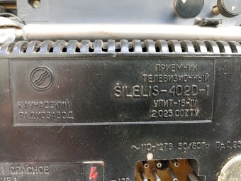 Retro Fernseher Šilelis 402D-1 UdSSR–funktionsfähig - 12
