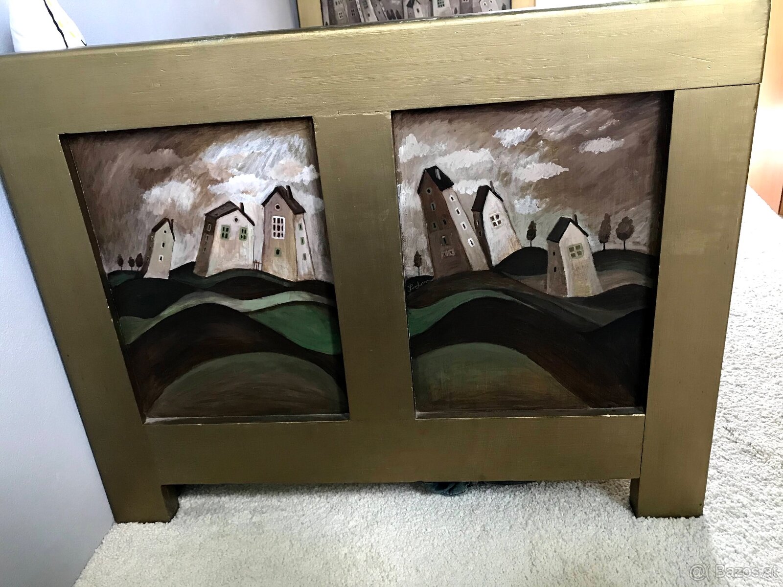 Secesná posteľ 90x200cm - 13