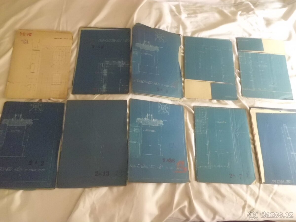 HUBERT GESSNER- Architekt Plány- Pekárna Fr.ODKOLEK Vysočany - 13