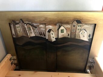 Secesná posteľ 90x200cm - 14