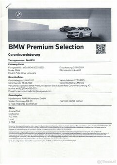 Ich verkaufe einen BMW 750e xDrive, Garantie bis 2029, MwSt. - 17