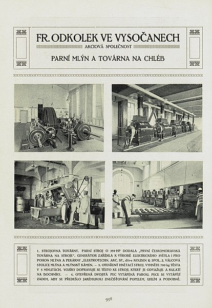 HUBERT GESSNER- Architekt Plány- Pekárna Fr.ODKOLEK Vysočany - 19