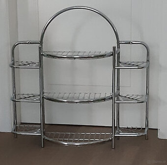 Wandregal groß - Chrom 70x70x27 cm