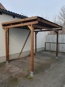 Holzunterstand /-Pergola /-Carport (300x250cm)-bereits zerle