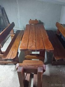 Massivholztisch - Eiche, Stôl z masívu - Dub - 1