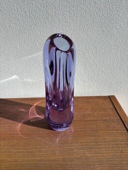 Violette organische Kunstglas-Vase (Union) | Brüsseler Stil