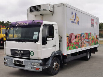 Zu verkaufen MAN LE 12.220 4x2 BL E3 Kastenwagen mit hydraul