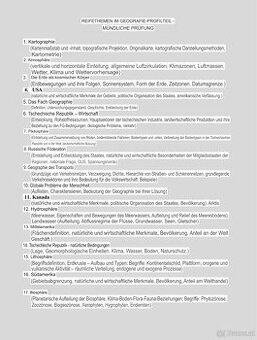 Maturafragen Geographie (mündliche Prüfung) - 1
