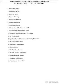 Maturafragen aus Englisch (mündliche Prüfung) - 1