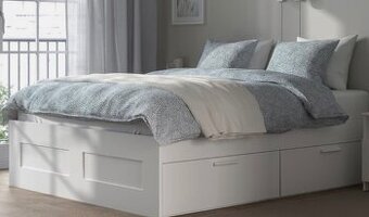 Bett 140x200 inkl. Matratze mit 4 Schubladen zum Ausziehen