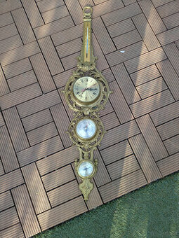 antike, rustikale Lampen, Spiegel, Barometer