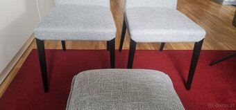Mobitec Esszimmer-Set: 2 Stühle + 1 Hocker Modell Lena neu