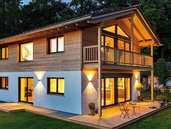 Häuserbau mit Balkon Keller Carbort Holzbau Bauunternehmen