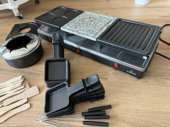 Klarstein Tischgrill und Fonduelette XL mit Zubehör
