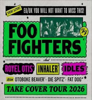 Foo Fighters 2 seated tickets - 3.7.2026