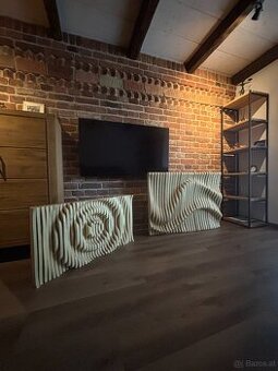 Handgemachtes Holzbild – Moderne 3D Wanddekoration