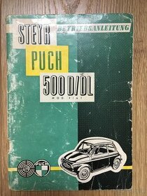 STEYR PUCH 500 D/DL Original Betriebsanleitung Verkaufen