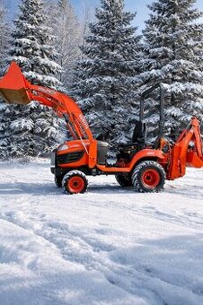 Kubota Traktor Schlepper mit lader und bagger