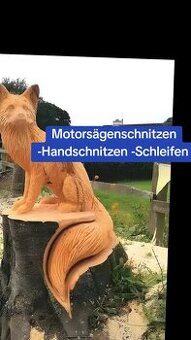 Motorsägenschnitzen Tiermotiv