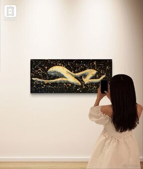 Handgemaltes Bild (Silhouette) Amaje Art – Bilder