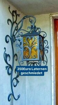 Wandlaternen geschmiedet mit Muster  Schlosserei