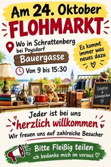 Am 24 .Oktober Flohmarkt