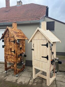 🔥 Räucherkammer aus Massivholz / bis zu 50 kg Fleisch / Str