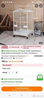 Verkaufe Vogelkäfig neu