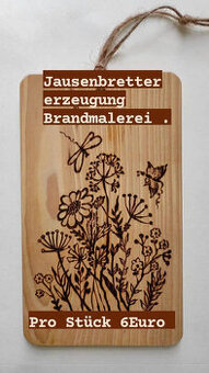 jausenbrettererzeugung mit Brandmalerei