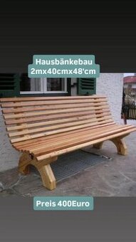 Hausbänkebau Tischlerei